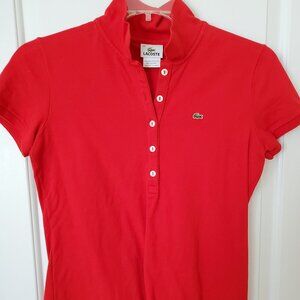 Lacoste Polo Red Shirt Sleeve